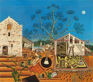 The Farm painted by Joan Miro. Hemingway's favorite painting.